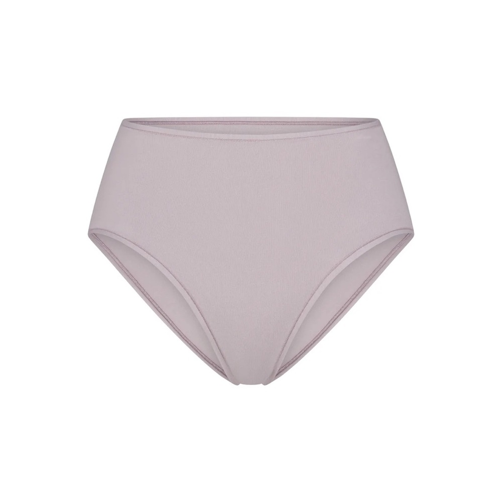 NWT SKIMS Cotton Jersey Full Brief in Oyster